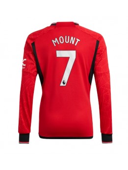 Manchester United Mason Mount #7 Replika Hemmakläder 2023-24 Långärmad